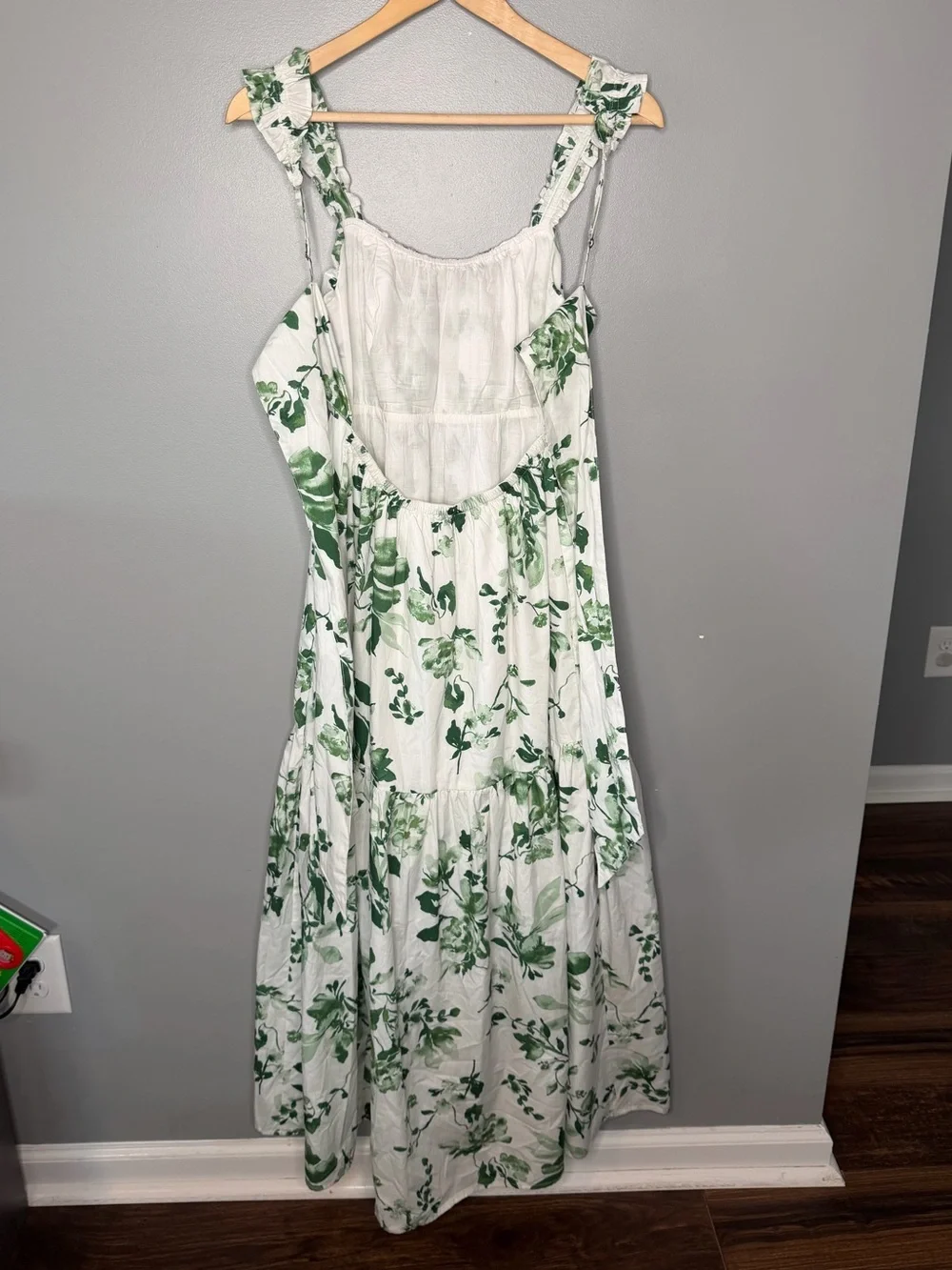 Abercrombie & Fitch Bow Back Poplin Maxi Dress
